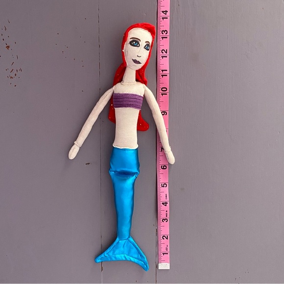 🧜‍♀️ARIEL🧜‍♀️ 13” PLUSH Little MERMAID Custom HANDMADE Collectible - Picture 17 of 17